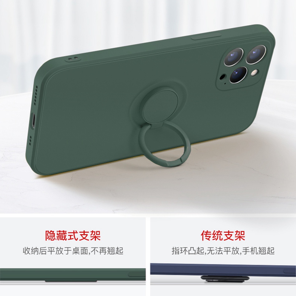 Ốp Điện Thoại Silicon Có Giá Đỡ Từ Tính Và Dây Đeo Cho iPhone 14 13 12 11 Pro MAX Mini X XS MAX XR 6 6S 7 8 Plus 12Pro 13Pro