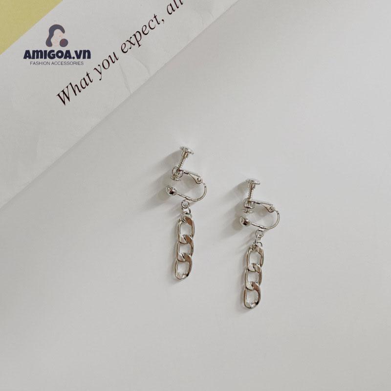 ✨✨Bông tai sợi xích cá tính đơn giản cá tính phong cách Hàn Quốc