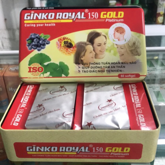 [Hàng Chính Hãng] - HOẠT HUYẾT DƯỠNG NÃO - GINKO ROYAL 150 GOLD PLATINUM - [Quầy Thuốc Bảo Lâm]