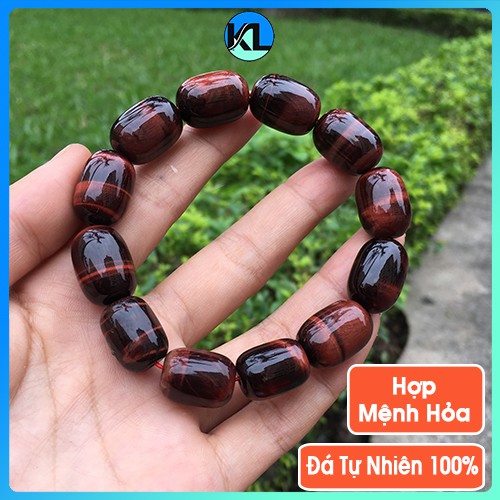Vòng phong thủy mệnh hỏa nâu đỏ mang lại sự may mắn tự tin thoải mái, Vòng tay đá bình an - Kila Store