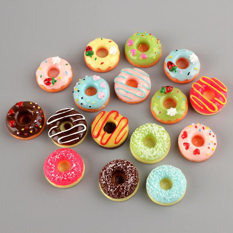 Jibbitz/ sticker donut loại cứng gắn dép sục, dép crocz