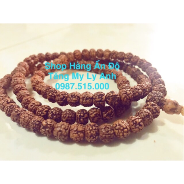 Chuỗi 108 hạt Kim Cang Ấn Độ 6mm (tặng hộp gấm)