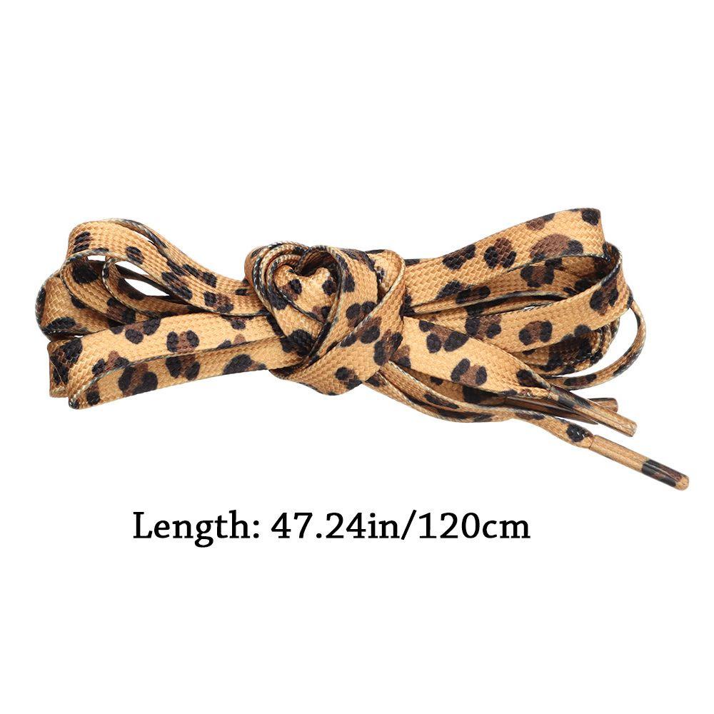 .N Dây Giày Thể Thao Họa Tiết Da Báo Ngựa Vằn Cổ Điển