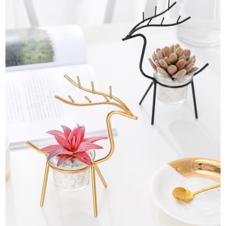 🔥𝐇𝐎𝐓 𝐃𝐄𝐀𝐋🔥Chậu Cây Cảnh Mini Dáng Hươu Trang Trí Bàn MQ-042