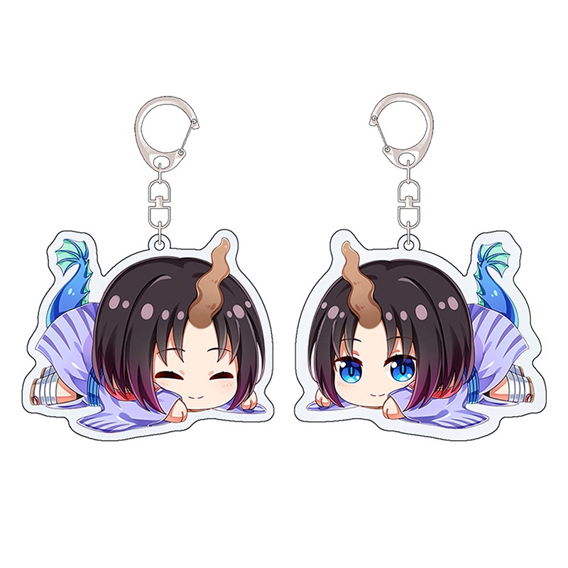 Móc khóa hình nhân vật hoạt hình Miss Kobayashi 's Dragon Maid Kanna Kamui