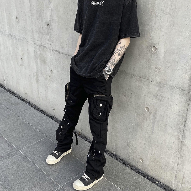 Quần CAMO túi hộp vảy sơn nhẹ phong cách đường phố hiphop