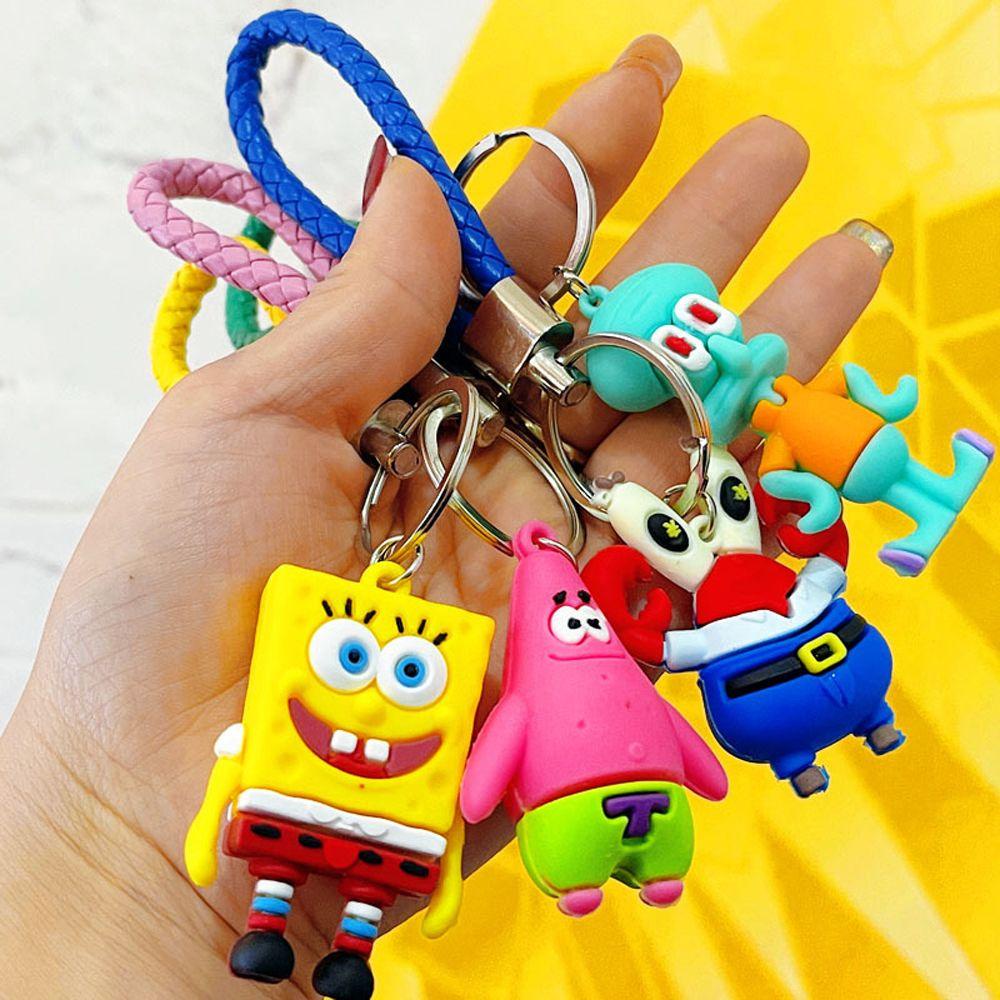 LANFY Móc Khóa Hợp Kim Họa Tiết Hoạt Hình Patrick.Star Độc Đáo Giá Đỡ