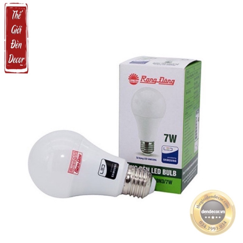 Bóng đèn:Bóng đèn LED Bulb tròn Rạng Đông 5w/7w/9w