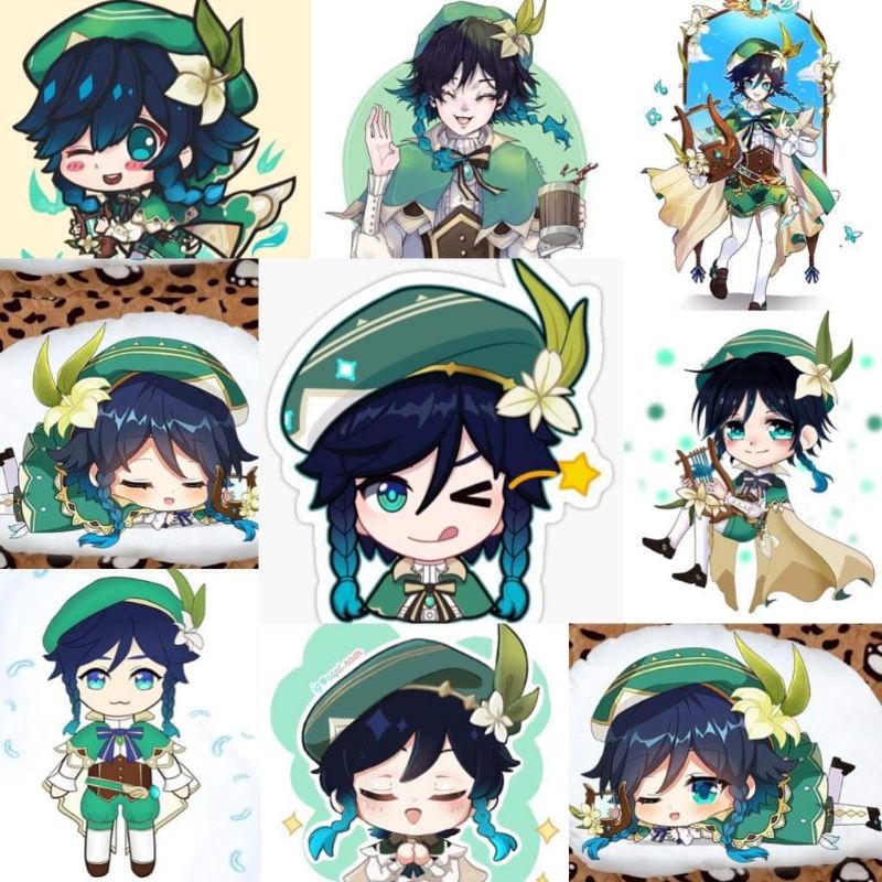 10-60 hình dán Stickers Venti Genshin Impact decal