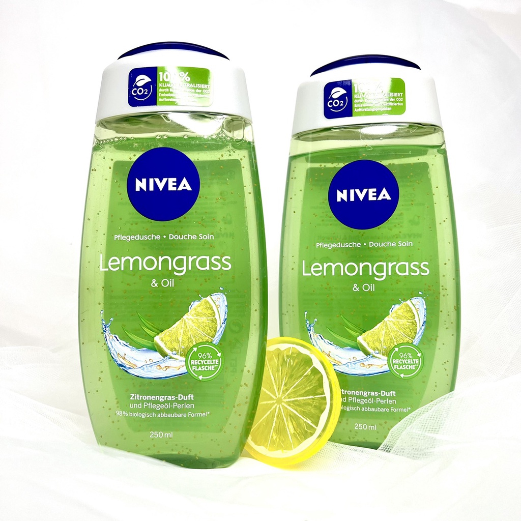 Sữa tắm Nivea ngọc trai hương chanh & sả thơm mát - Nivea Lemongrass & Oil 250ml