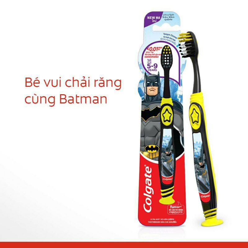 Bàn chải đánh răng trẻ em Colgate Batman(từ 5 tuổi-9 tuổi )