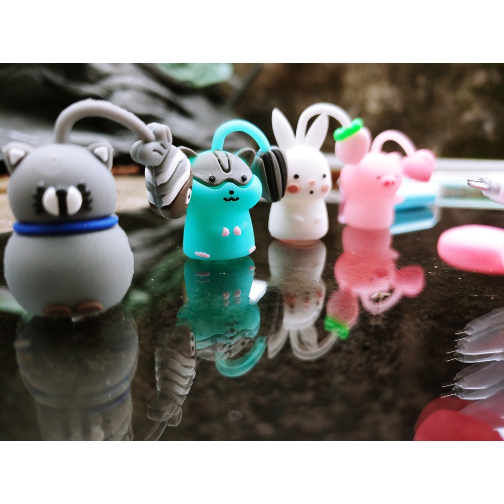 Bút bi nước mực gel , bút bi cute mực đen ngòi kim 0.38mm - 01 bút