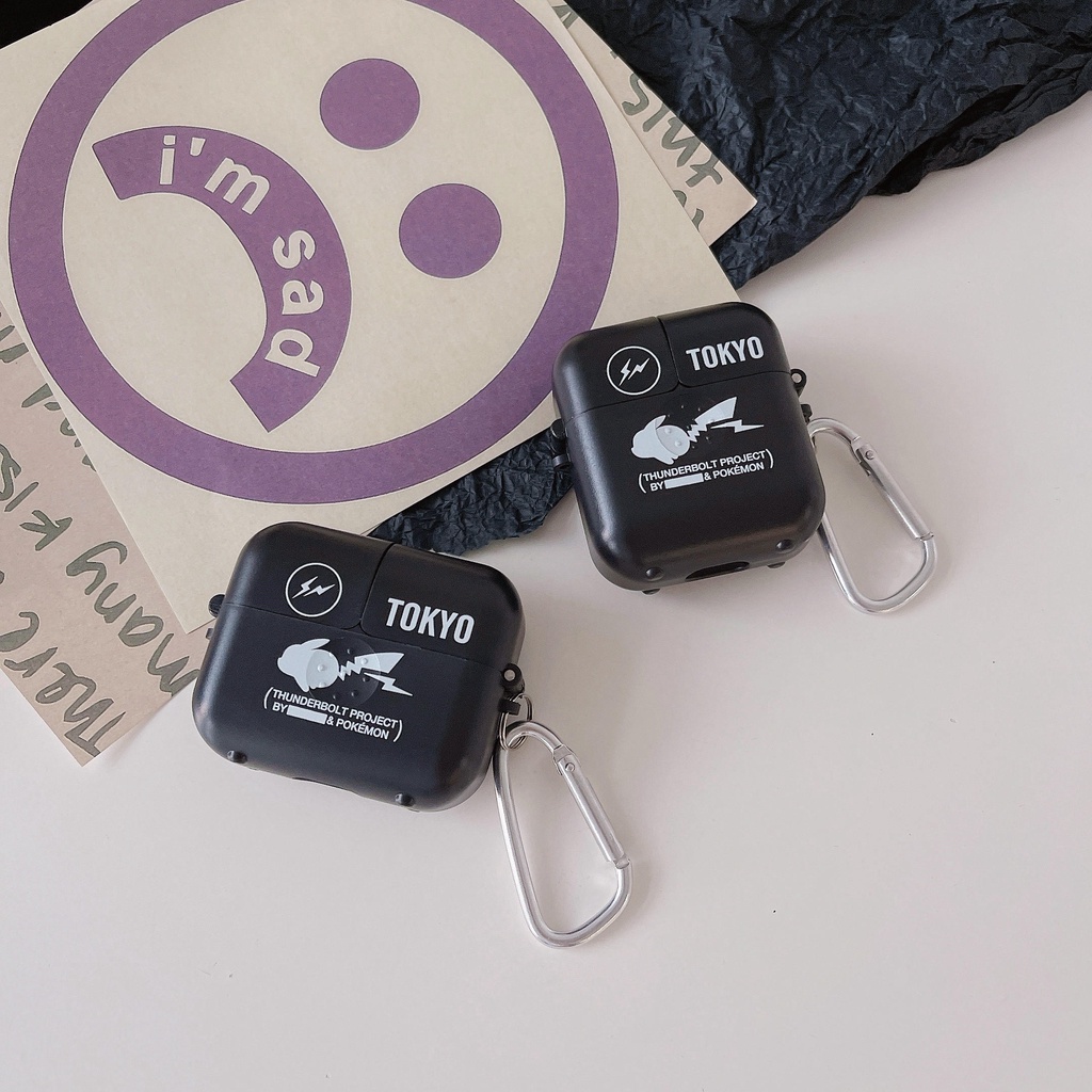 Vỏ Bảo Vệ Hộp Sạc Tai Nghe AirPods3 2021 / 3 Màu Trắng Đen Fujiwara Hiroshi Dễ Thương