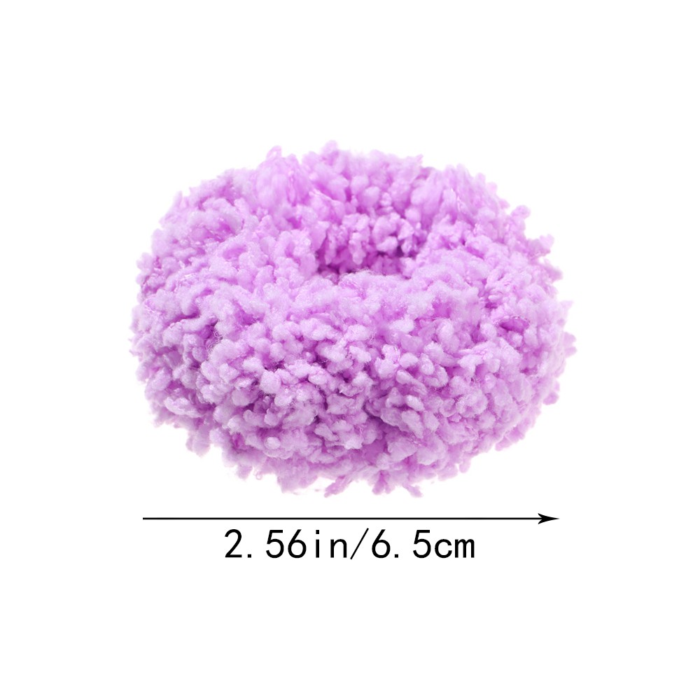 Dây Buộc Tóc Phối Lông Phát Sáng Nhiều Màu Thời Trang Cho Nữ