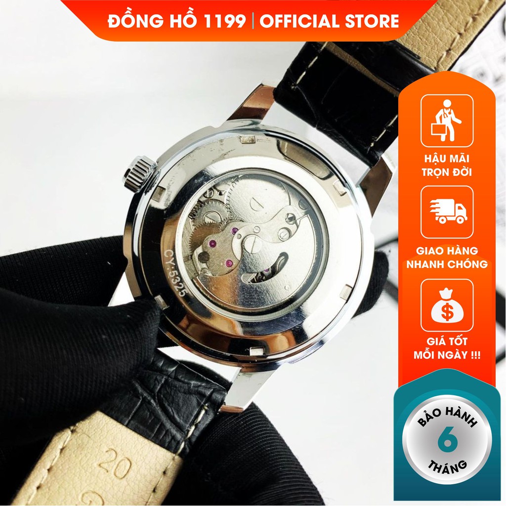 [QUÀ TẶNG] Đồng hồ nam- Đồng Hồ Cơ Dây Da Chống Nước Chống Xước Máy Chuẩn Bảo Hành 6 Tháng 251- 1199 Watches | BigBuy360 - bigbuy360.vn
