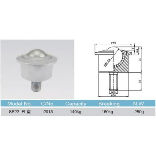 Bánh xe bi cầu SP 22FL