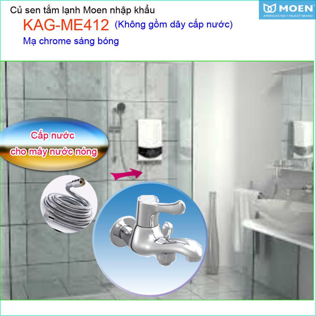 Củ sen tắm lạnh, vòi sen lạnh Moen KAG-ME412