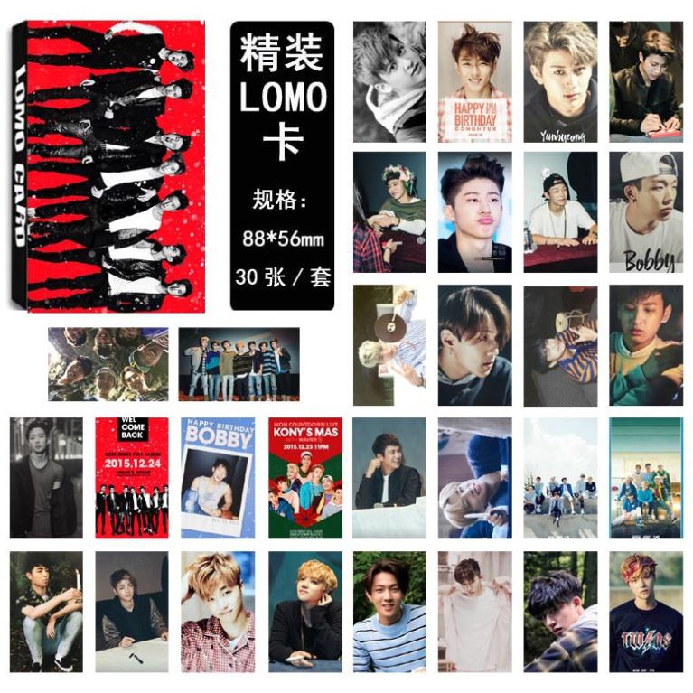Hộp 30 lomo card IKON, INIFINITE
