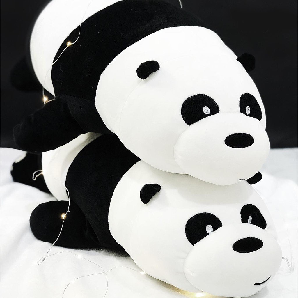 GẤU BÔNG WE BARE BEARS NẰM (60CM---&gt;90CM)