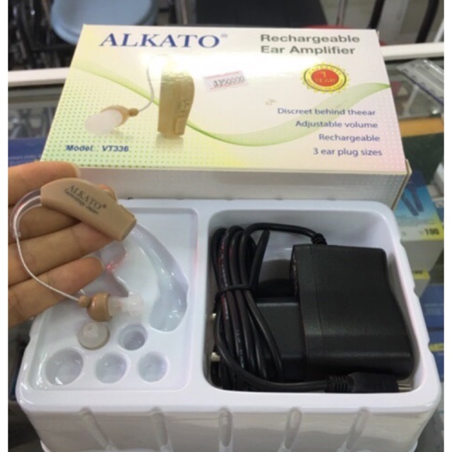 Máy trợ thính không dây pin sạc Alkato VT336