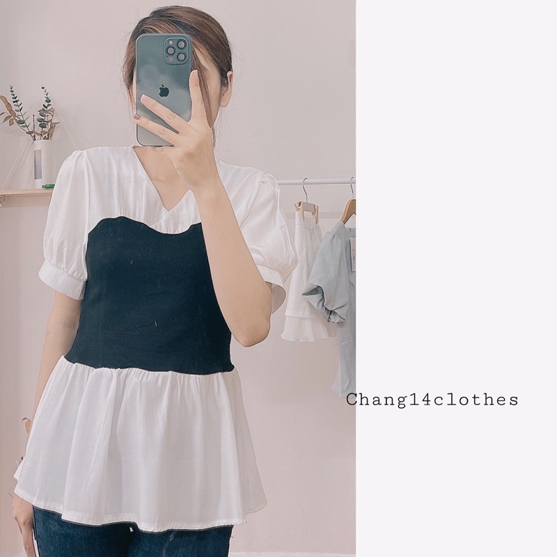 Áo sơ mi vạt xoè 2 dáng tay ngắn và tay dài | BigBuy360 - bigbuy360.vn