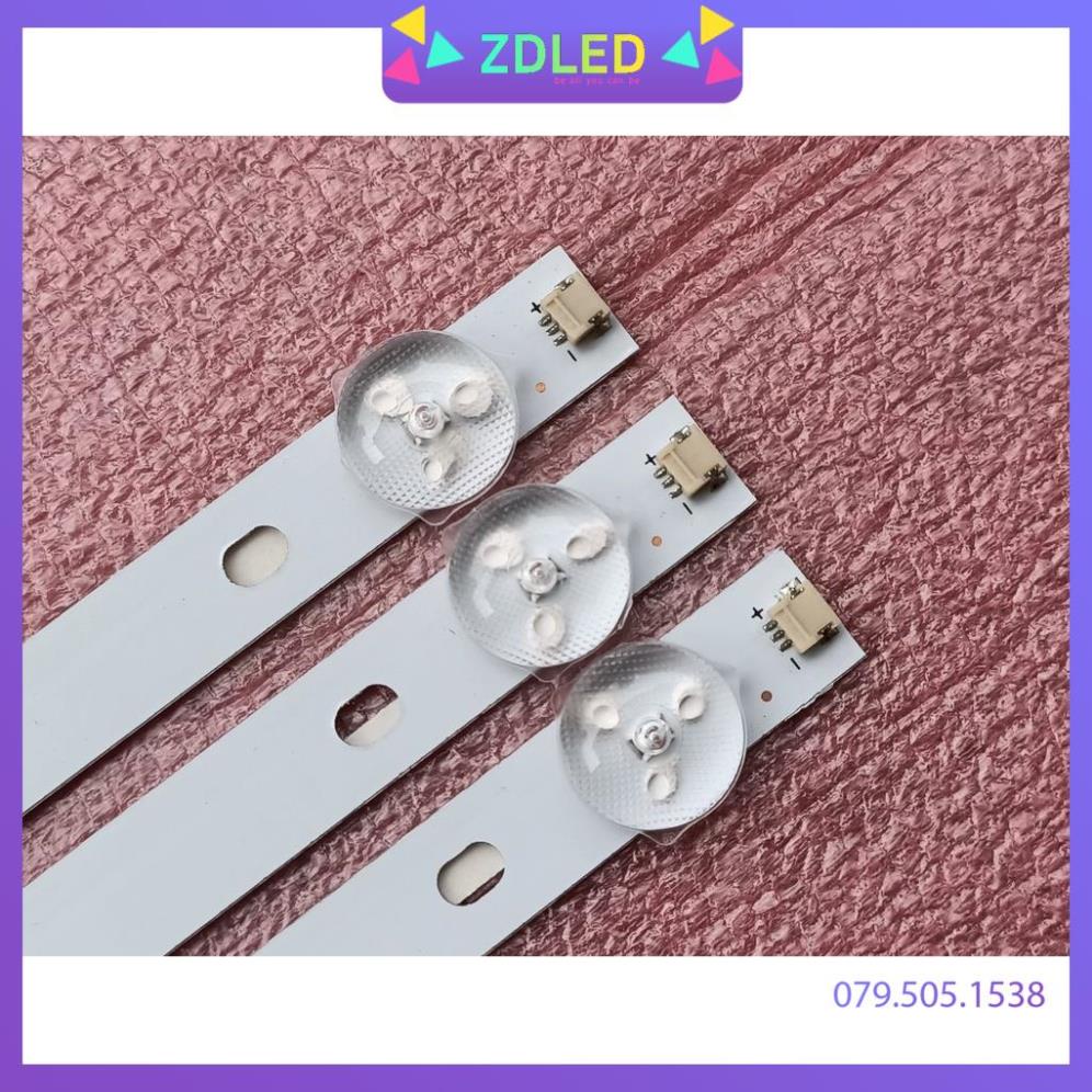 THANH LED TIVI  ASANZO 32S500 32T500 MX315D06-ZC21FG-02. HÀNG MỚI 100%, THANH 3 THANH, MỖI THANH 6 BÓNG 3V, DÀI 59,2cm