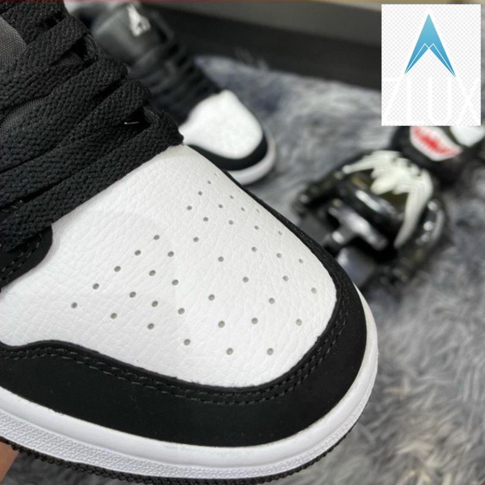 🎃 Giày Thể Thao Nam Nữ Nike Jordan 1 Cổ Thấp, Giày Thời Trang Đẹp JD1 Panda Đen Trắng Đế Khâu Full Box Bill 🎃