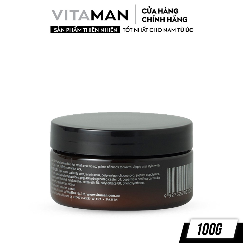 Sáp Bùn Vuốt Tóc Dành Cho Nam Vitaman Matt Mud 100g