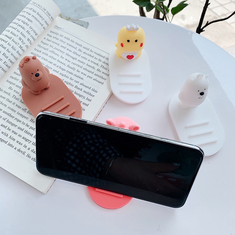 Đế đỡ điện thoại họa tiết hoạt hình xinh xắn tiện dụng