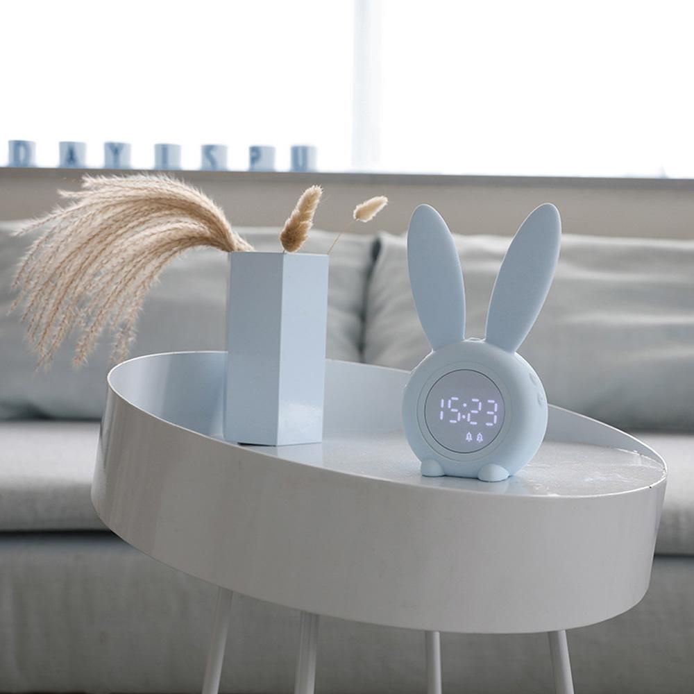 Lloyd Đồng Hồ Báo Thức Kỹ Thuật Số Hình Thỏ Sáng Tạo Có Thể Điều Chỉnh Độ Sáng Để Bàn Trang Trí Phòng Ngủ
