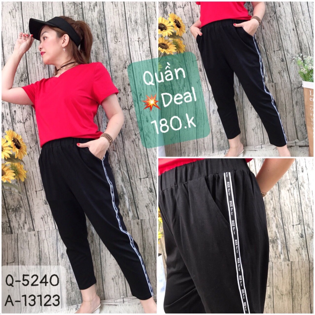 5240 Quần Thể Thao BIG SIZE Lưng Thun Viền N I C E - Q.84