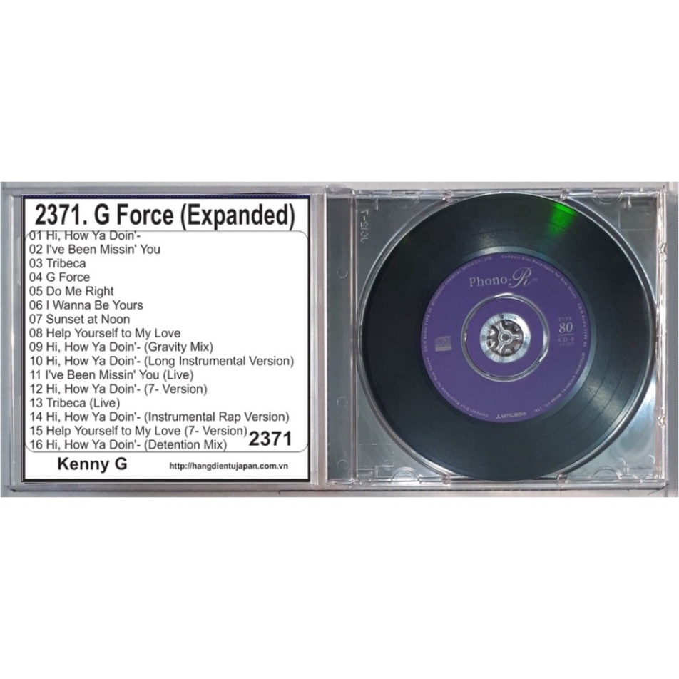 Bộ 5 CD nhạc hòa tầu Saxo Phone Kenny G ( 2370 - 2374 )