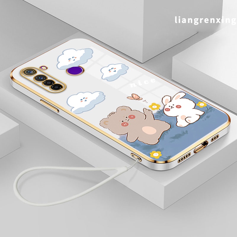 Ốp Điện Thoại silicone Mềm Mạ Điện Chống Sốc Cho realme 5 realme c3 realme 5i realme 6i realme 5 pro Ddx01