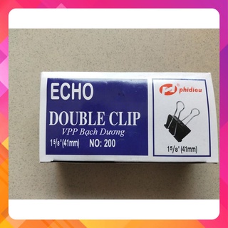 Kẹp bướm 41mm - 12 cái - kẹp echo 41mm - kẹp đen 41mm - kẹp văn phòng 41mm
