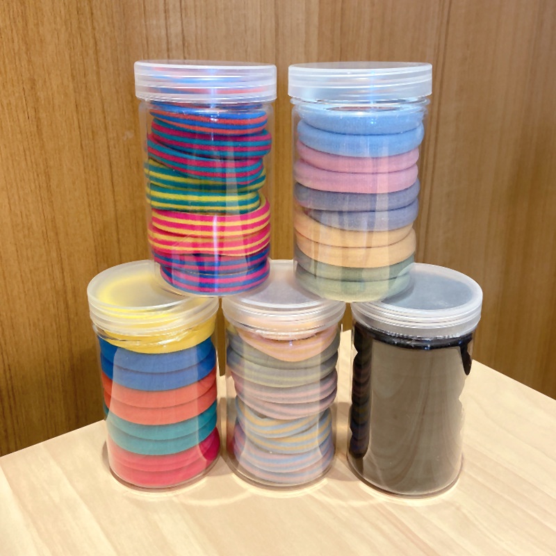 Set 10 Dây Cột Tóc Co Giãn Màu Kẹo Đơn Giản Dễ Thương Cho Bé Gái