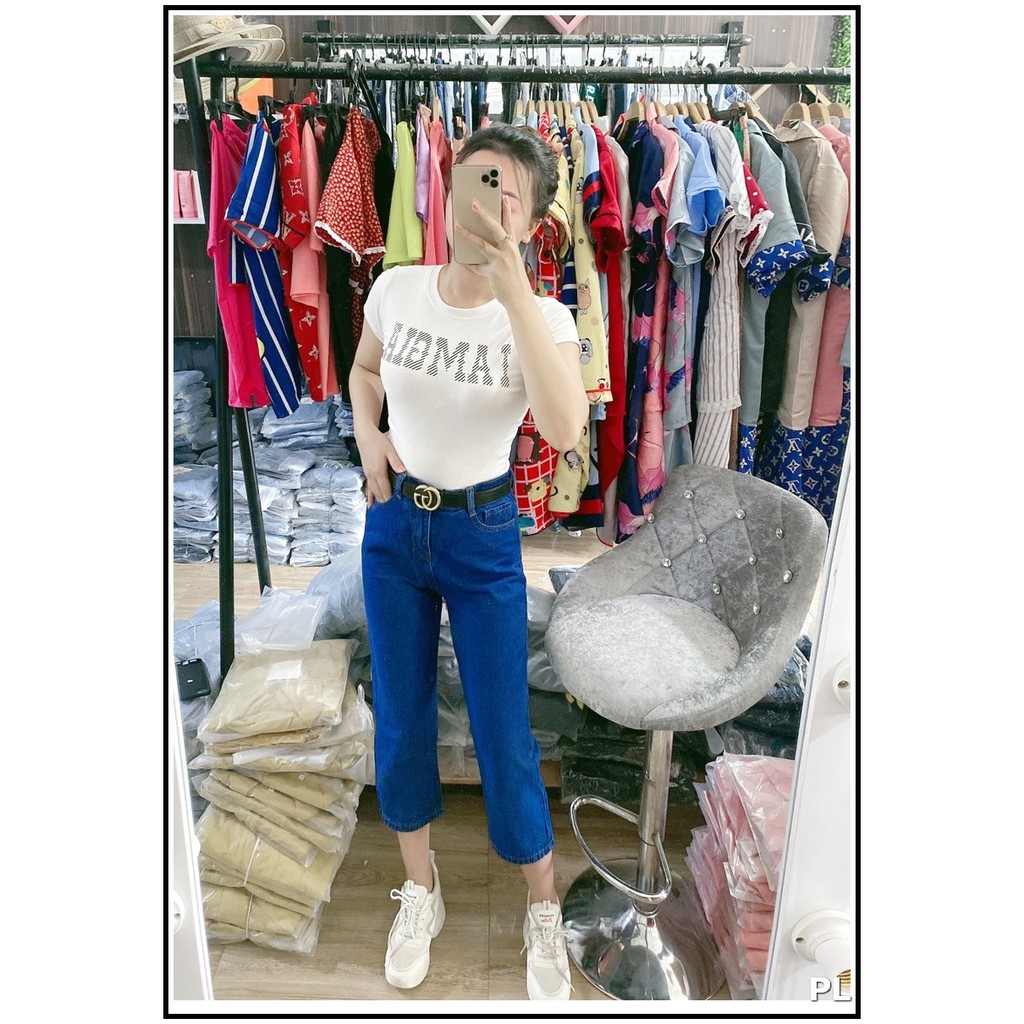Quần jean nữ ỐNG RỘNG LỠ QUA GỐI BG HOTTREND ĐẬM-NHẠT C+ms2AL7