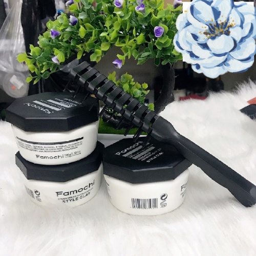 Sáp vuốt tóc FAMOCHI CLAY WAX 100gr tạo kiểu giữ nếp cho tóc. HÀNG CHÍNH HÃNG. AI Store