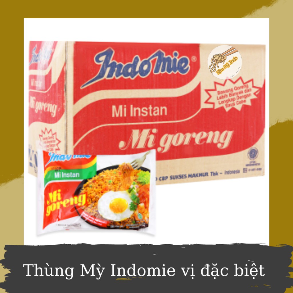 [Siêu Ngon] Thùng MÌ TRỘN INDOMIE/ MÌ XÀO KHÔ GORENG cực hấp dẫn đủ vị. | BigBuy360 - bigbuy360.vn