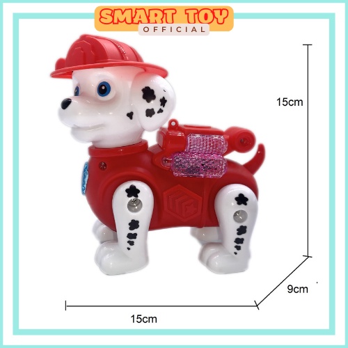 Đồ chơi con vật chó cứu hộ, rùa, sư tử chạy pin, có nhạc vui nhộn, sáng đèn kèm dây cho bé dắt đi dạo