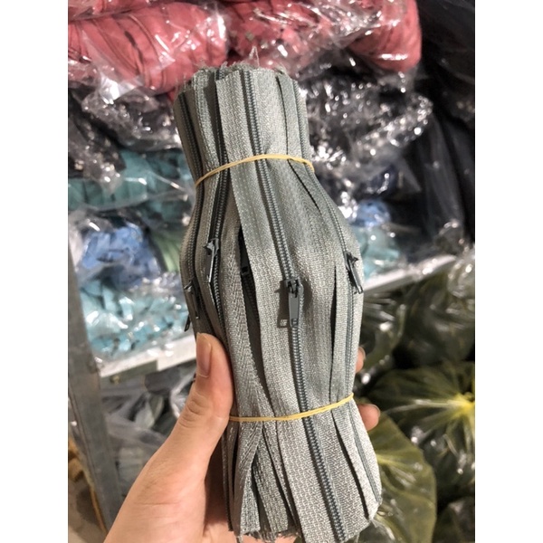 khoá kéo #3 set 50 sợi -18cm