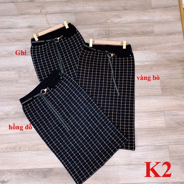 Chân váy len dài kèm đai sang chảnh 2 kiểu hot | BigBuy360 - bigbuy360.vn