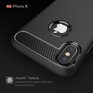 Ốp điện thoại cao su mềm mỏng đơn giản thời trang cho iPhone X