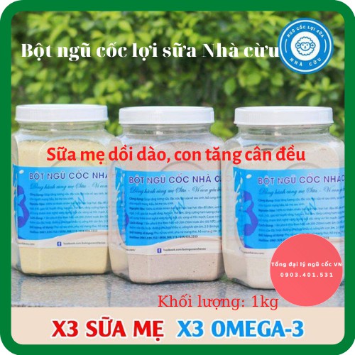 Bột ngũ cốc lợi sữa nhà cừu 1kg ⚡ 𝐅𝐑𝐄𝐄 𝐒𝐇𝐈𝐏 ⚡gọi sữa về nhanh, làm mát, thơm sữa, thải độc cơ thể mẹ sau sinh