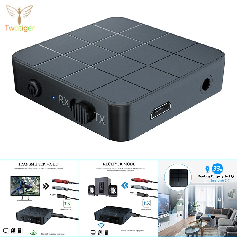 Bộ Thu Phát Âm Thanh Bluetooth 5.0 Cho Xe Hơi / Laptop