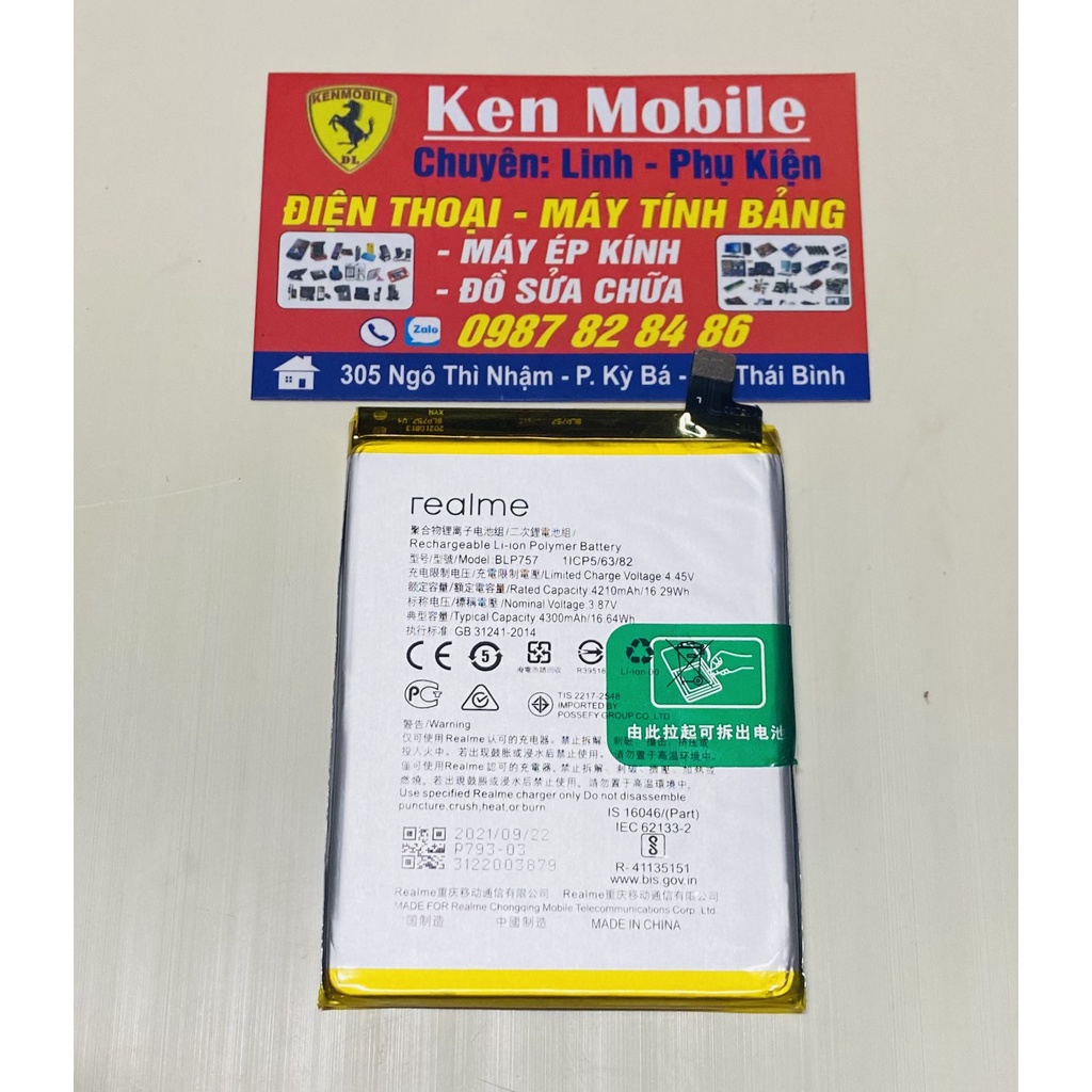 Pin BLP757 Dùng Cho Realme 6 / Realme 6i / Realme 6 Pro