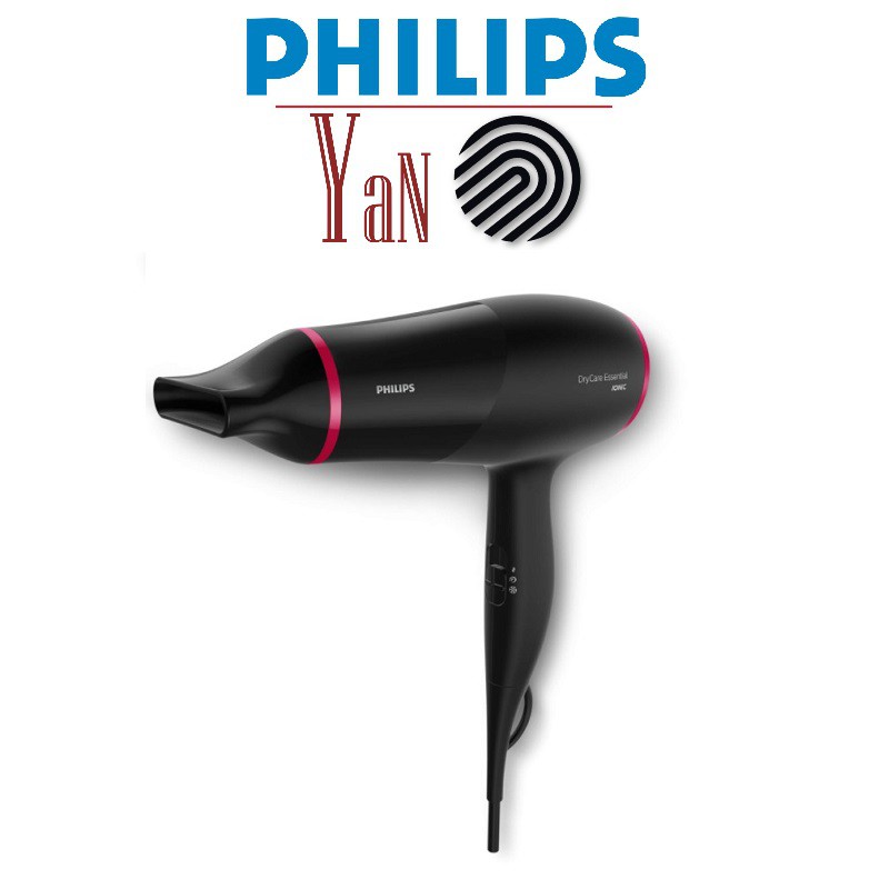 Máy sấy tóc tay cầm thẳng có sấy ion bảo vệ tóc tiết kiệm điện Philips BHD029/00 1600W - Hàng chính hãng