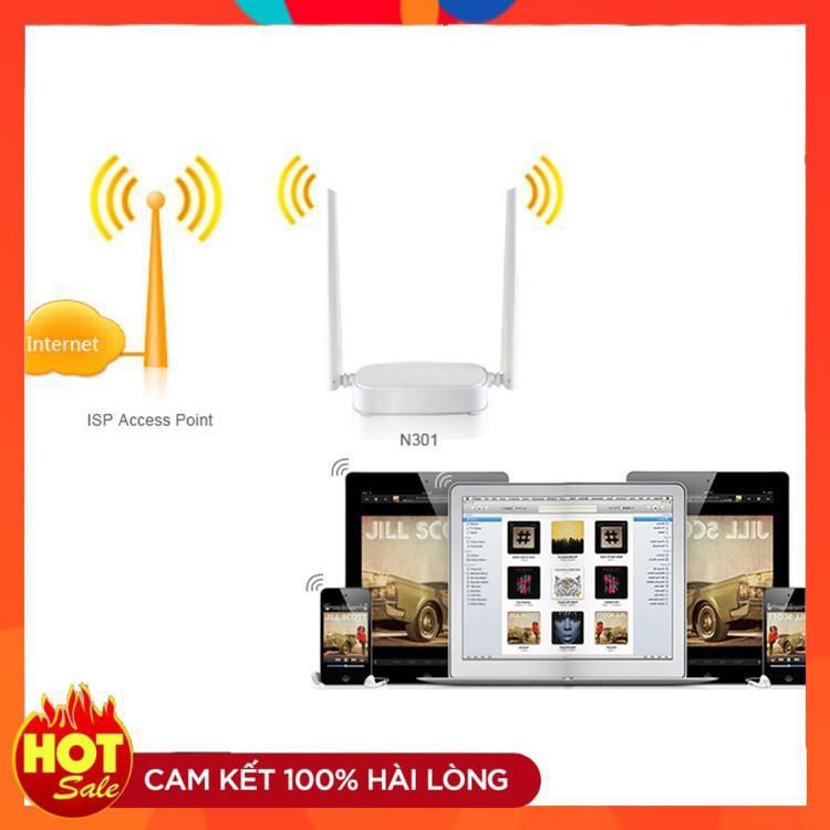 [Chính Hãng] TENDA N301 - Bộ phát WIFI 2 anten tốc độ 300Mbps Tem chính hãng bảo hành 3 năm