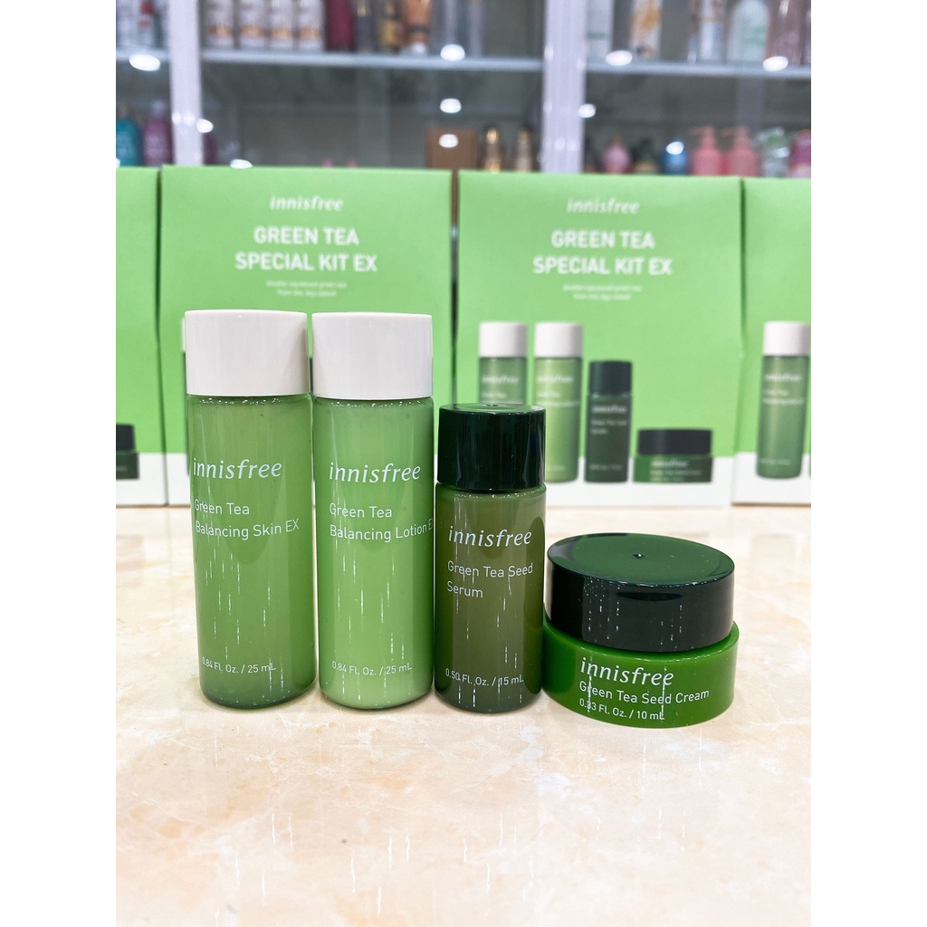 Bộ Dưỡng Da INNISFREE GREEN TEA SPECIAL KIT EX Hàn Quốc Mini Size