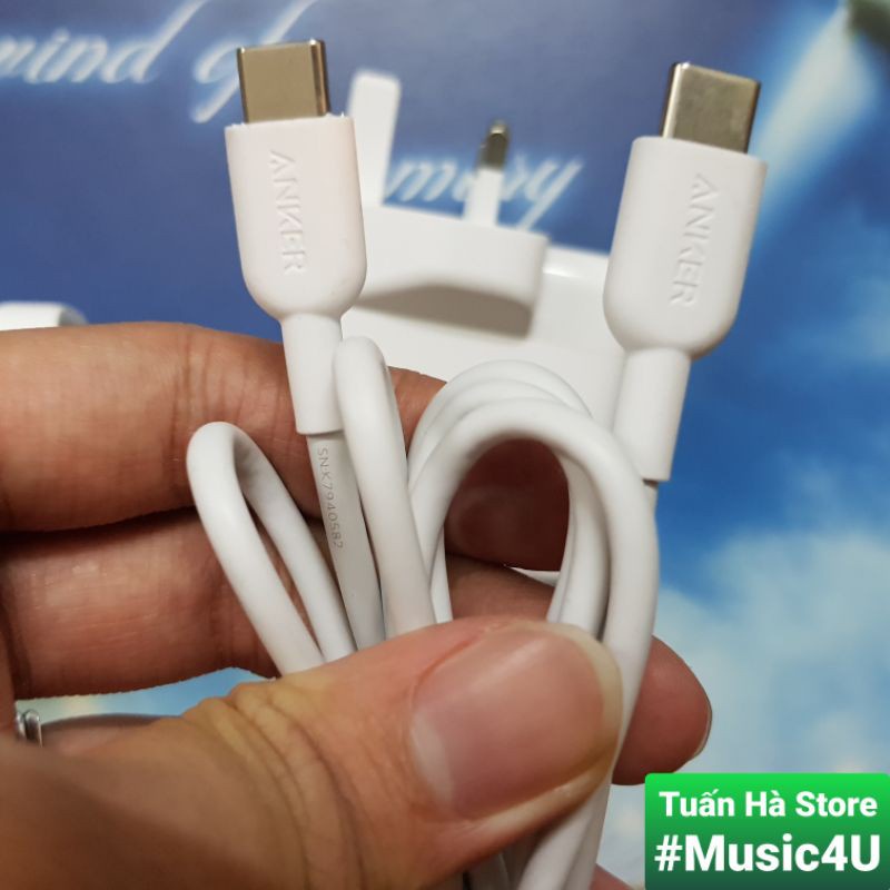 Củ cáp sạc siêu nhanh Anker PowerPort Atom III PIQ 3.0 65W A2713 A8482 60W cho Laptop Mac-B Pro Air Tuấn Hà Store