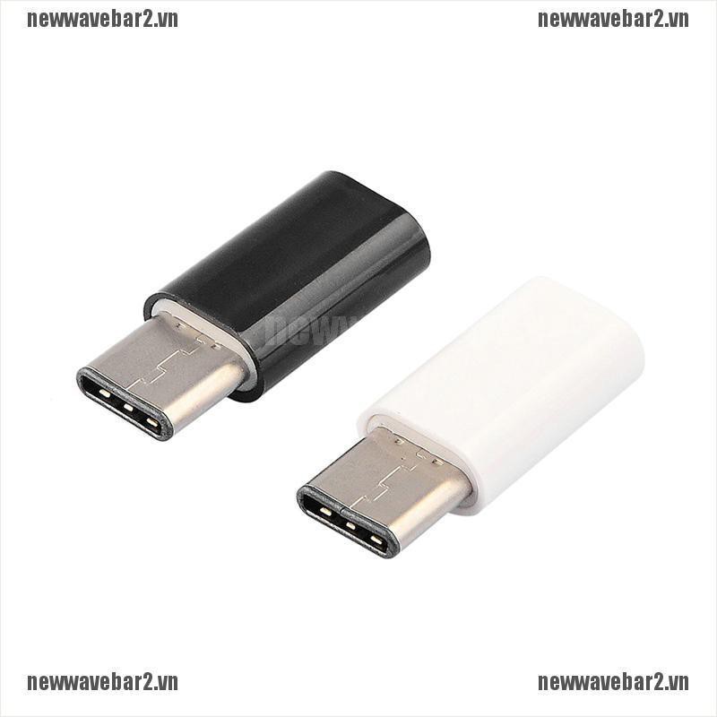 Set 2 Đầu Chuyển Đổi Usb 3.1 Type C Sang Micro Usb Female